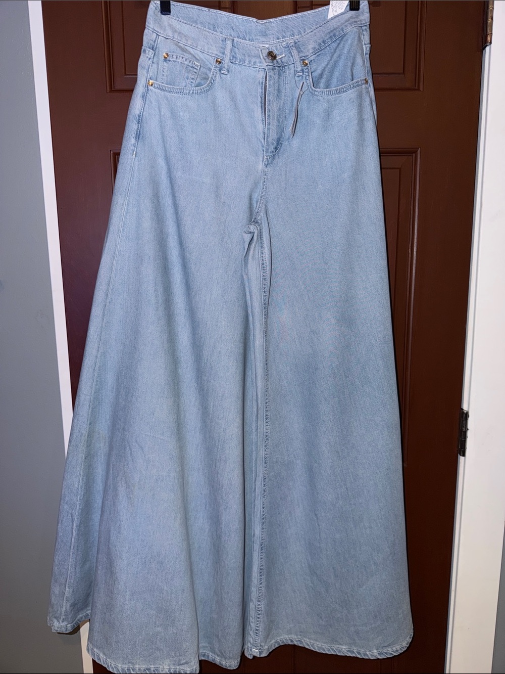 Liz Claiborne Light Blue Wide-Leg Denim Jeans